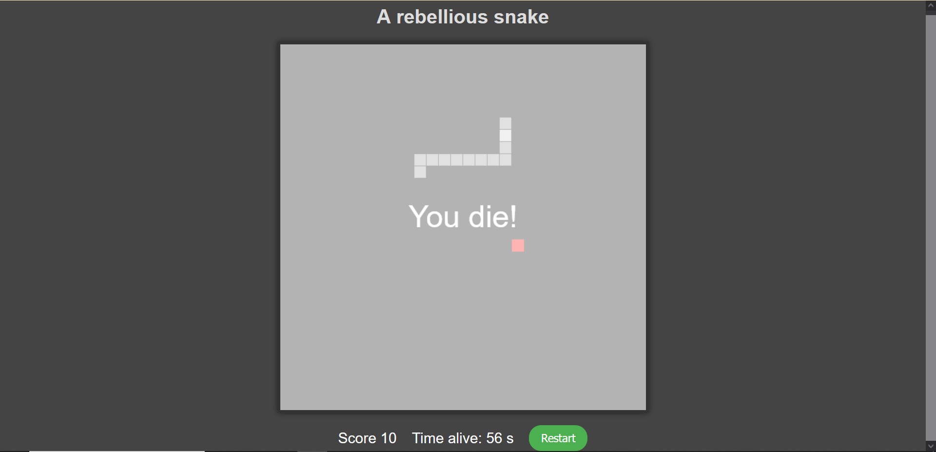 Rebellious snake